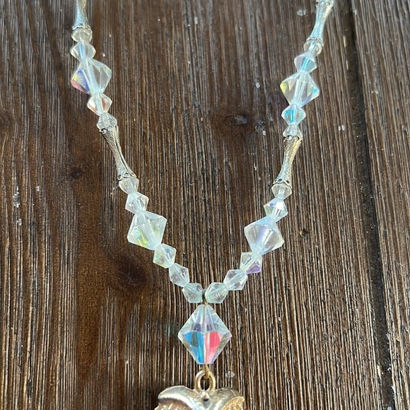 Gorgeous Vintage clear beaded necklace - Picture 4 of 7